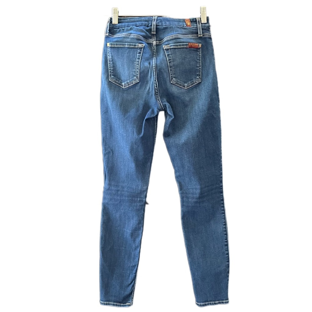 7 For All Mankind High Rise Skinny Jeans Size 26 - Picture 2 of 15